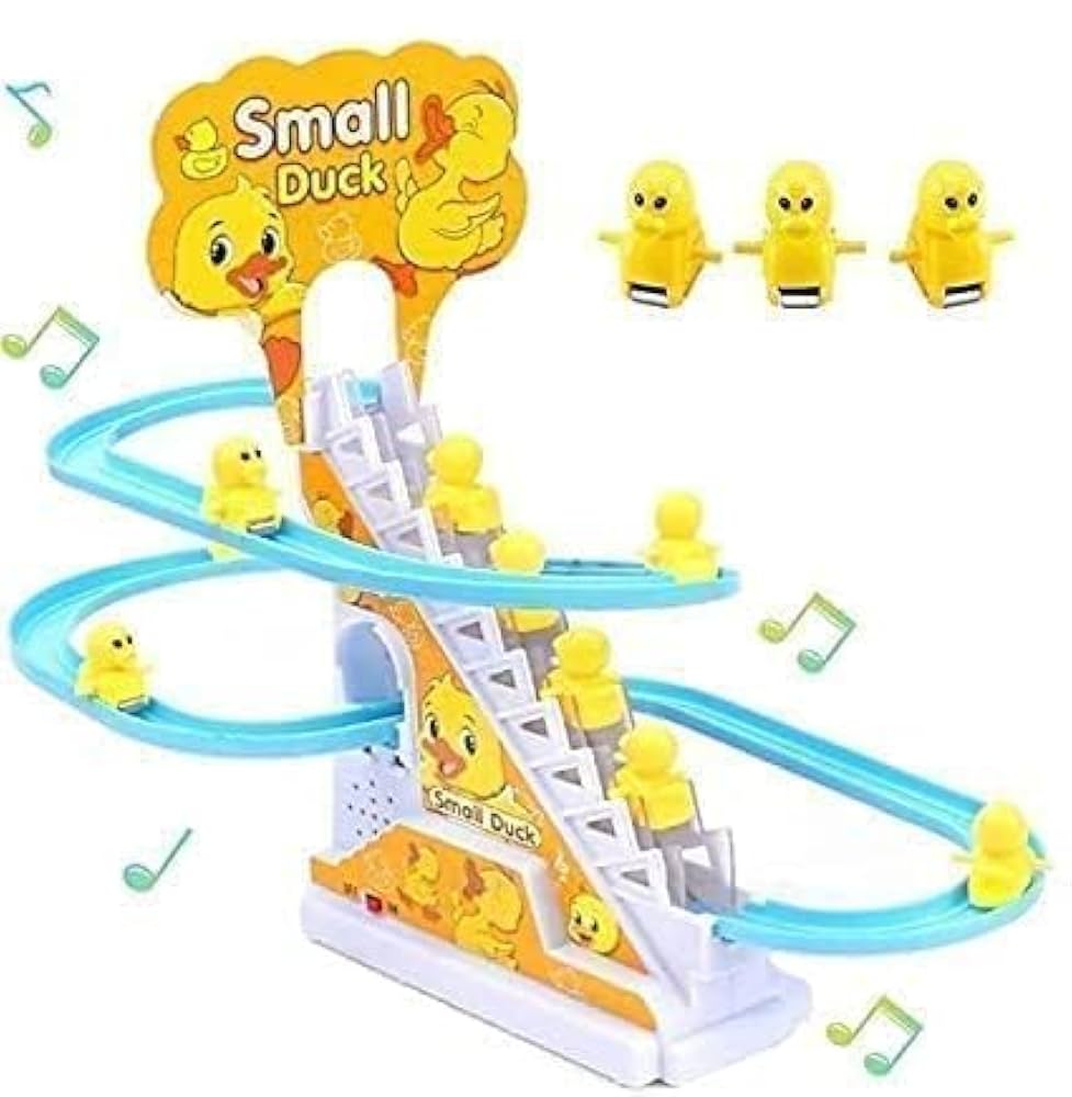 Duck Slide Toy Set, Musical Duck Track set toys