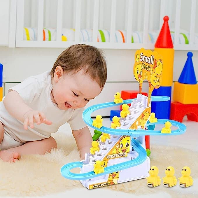 Duck Slide Toy Set, Musical Duck Track set toys