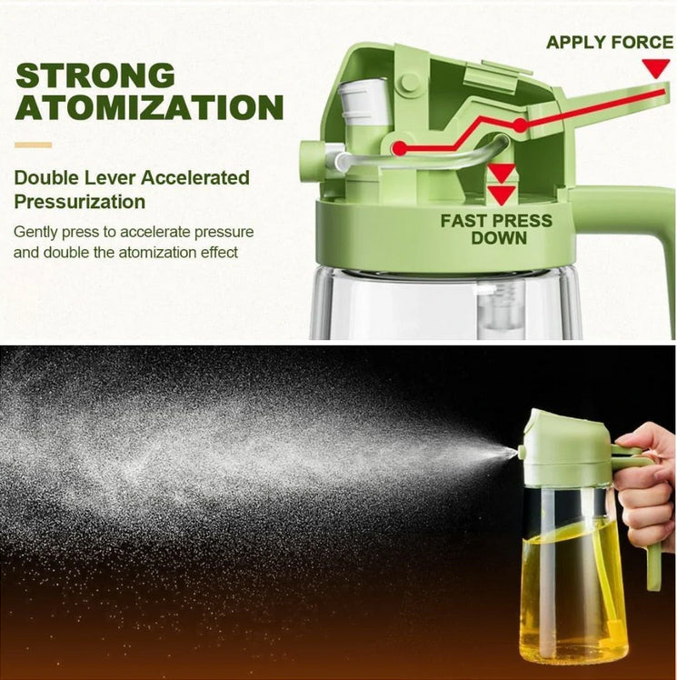 Oil Sprayer for Cooking Dispenser Bottle Spray | Oil Sprayer for Air Fryer, Salad,BBQ,Roastin