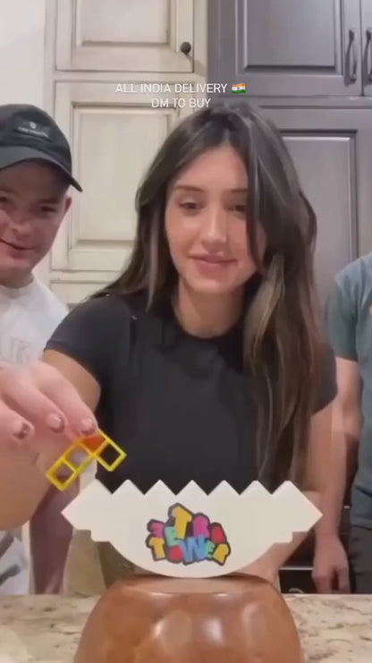 Swing Tower Stacking Blocks Balance Game (Multicolor)